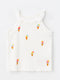 Crew Neck Sleeveless Printed Baby Girl T-Shirt